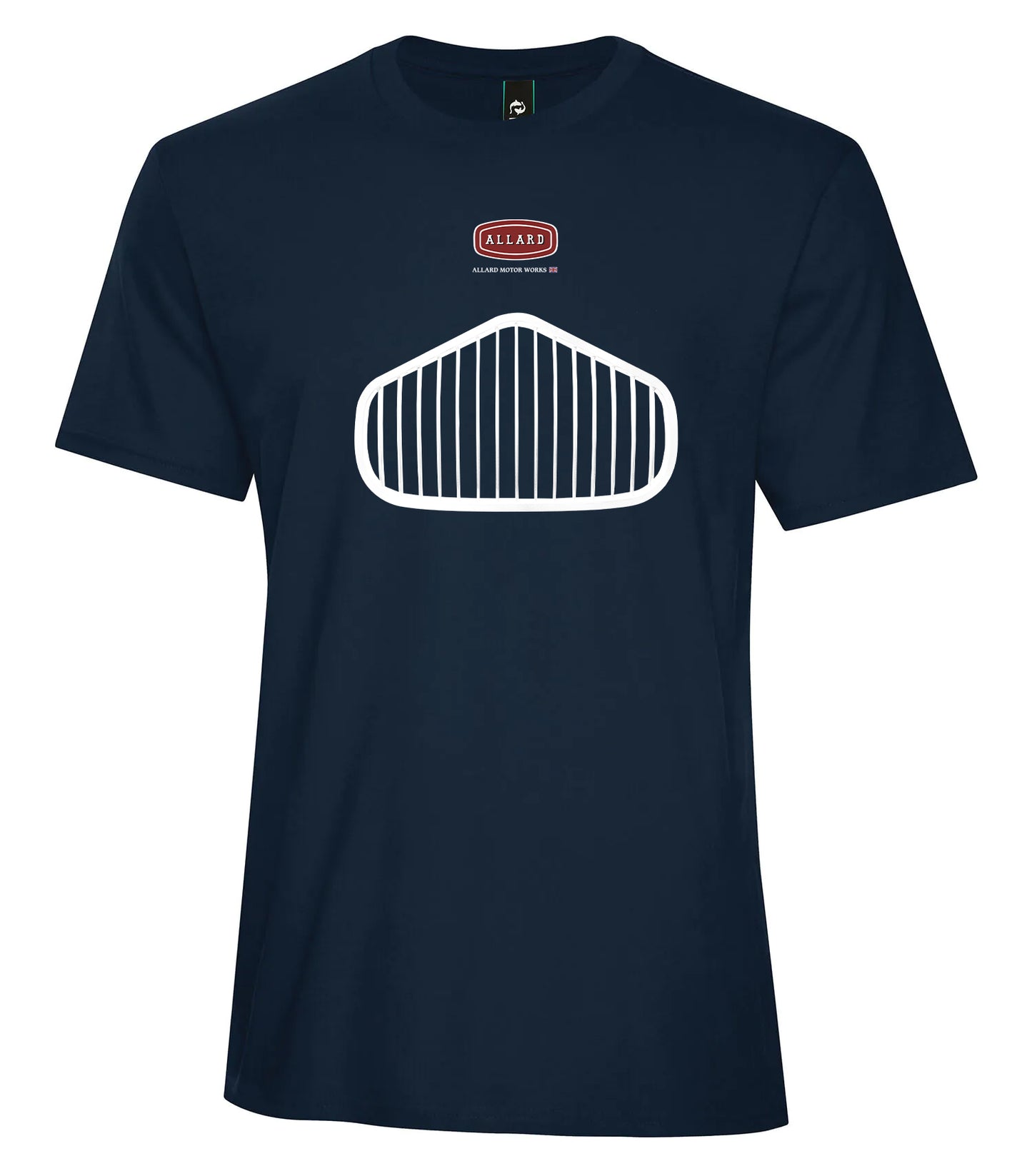 AMW J2X® Racing Grill short sleeve t-shirt - White Grill / Navy