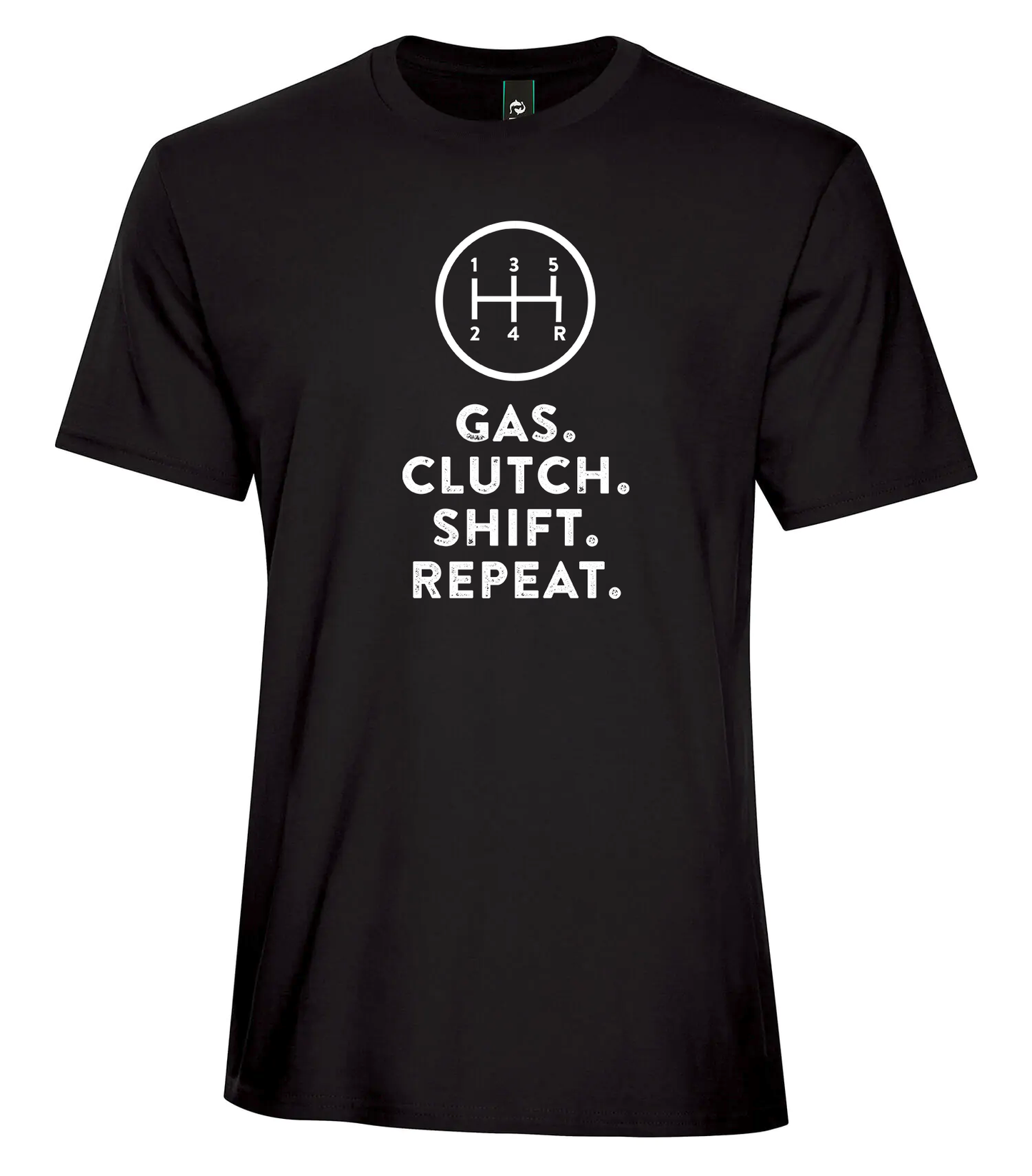 GAS, CLUTCH, SHIFT, REPEAT T-shirt - Black